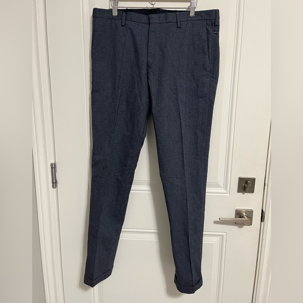 NWT - Paul Smith Men's Slim Fit Diamond Slate Pants -Made in Portugal- Size 34